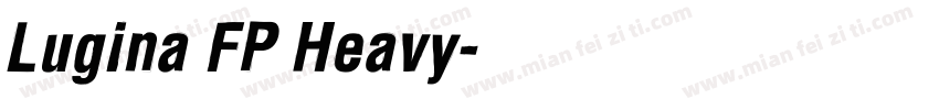 Lugina FP Heavy字体转换